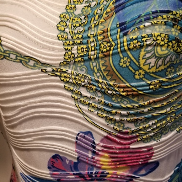 Jennifer Lopez Sheath/Textured Bodycon Floral Dres - Picture 2 of 7